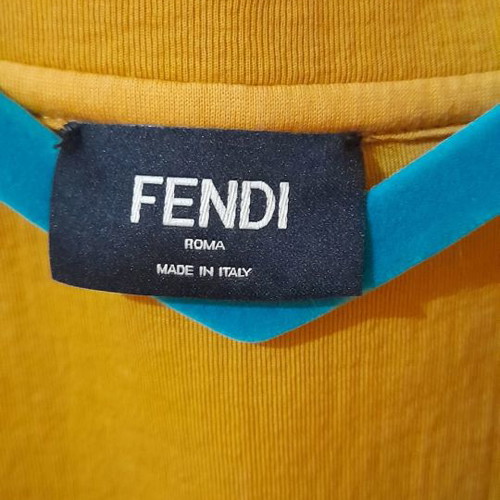 Fendi men's T-shirt new, size S, mustard color