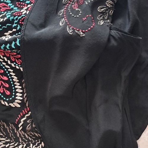 Monsoon Silk Embroidered Ruffle Top, UK 10 / EUR 38