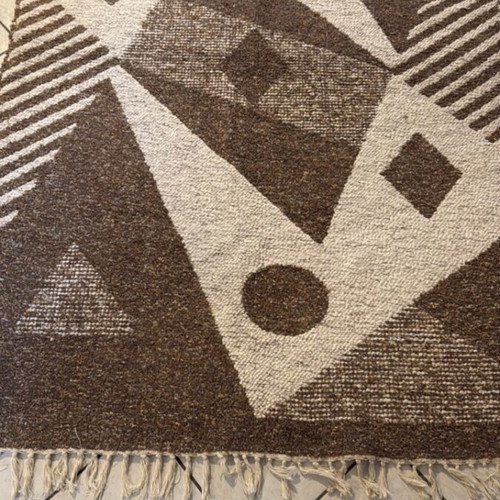 Cotton rug used 1.35x1.95 with small burn holes
