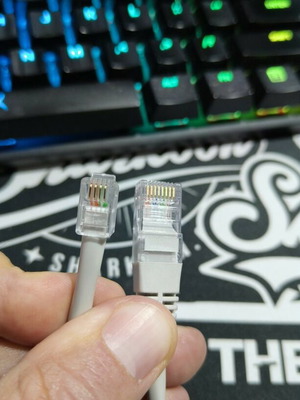 POS 4Pin RJ45 to RJ9/RJ10 Cable 2M new