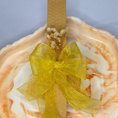 Honeycomb Candle with Tsoureki Scent handmade, new