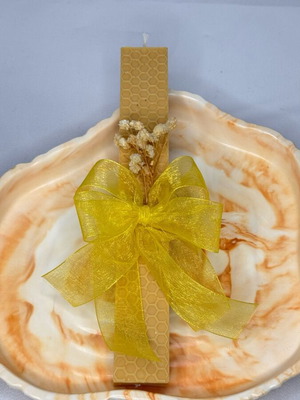 Honeycomb Candle with Tsoureki Scent handmade, new