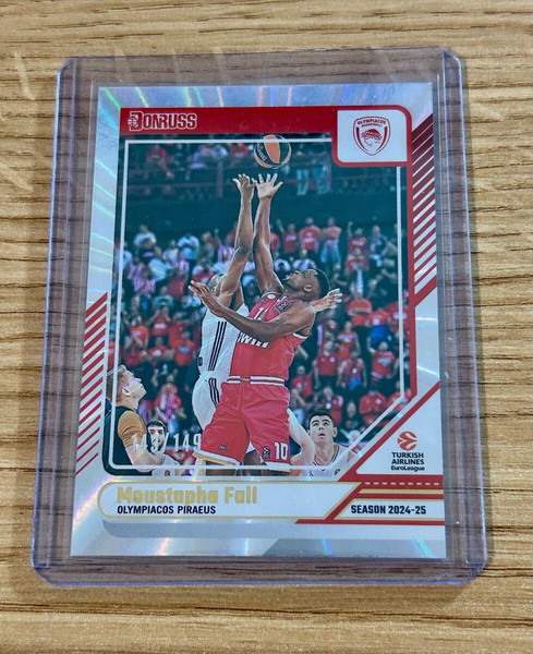 Αριθμημενη Καρτα Moustapha Fall Ολυμπιακος Panini Euroleague 2024-25 143/149
