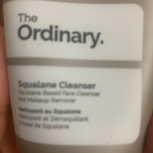 The Ordinary Squalane Cleanser used, half full