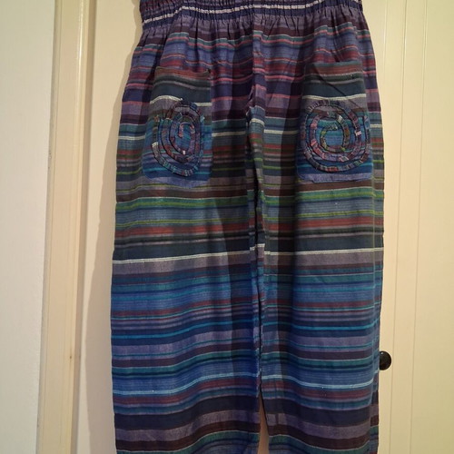 Boho Harem Pants used, colorful, size L