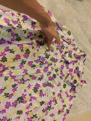 floral πουκάμισο XL