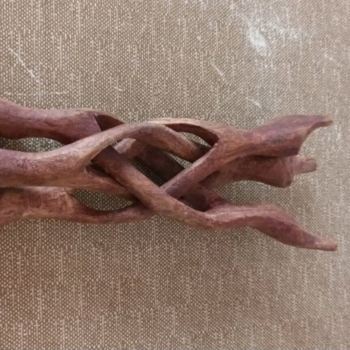 Woodcarving decoration used, 22 cm height, 18 cm length open