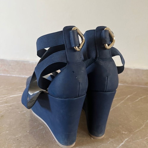 Other Stories blue platform shoes size 39 used, 11cm