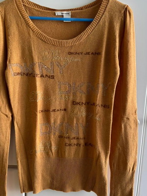 DKNY Jeans knitted sweater used, brown, women's large size