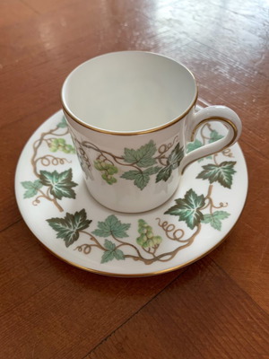 Wedgwood φλυτζάνι με πιατάκι εσπρέσο bone china άριστη κατάσταση