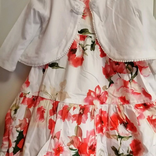 Marasil baby floral dress 80cm like new