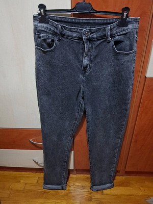 Boyfriend jeans women's gray, like new, size L