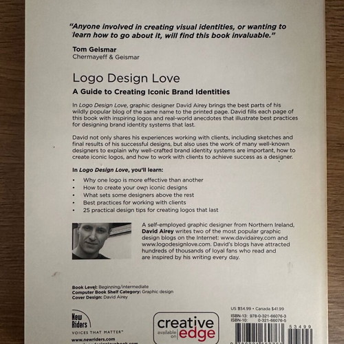 Logo Design Love like new, English book