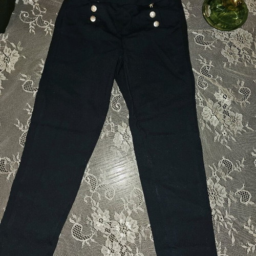 Orchestra leggings size 5-6 used, dark blue with buttons