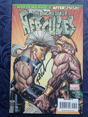 Incredible Hercules #113 like new signed by Fred Van Lente