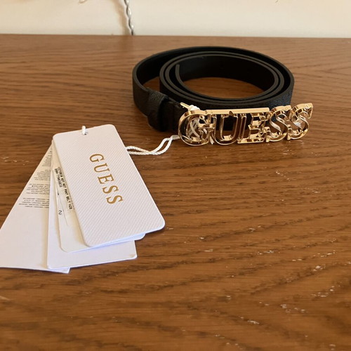 Guess black belt with logo, size Medium