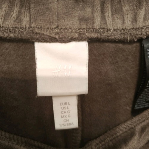 Velvet wide-leg pants like new, H&M, beige and brown
