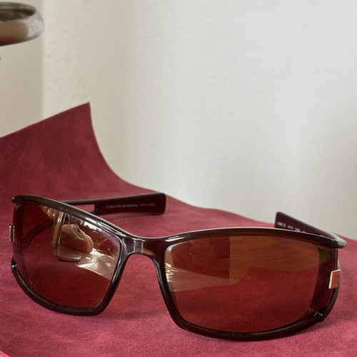 Carolina Herrera sunglasses used, black and brown