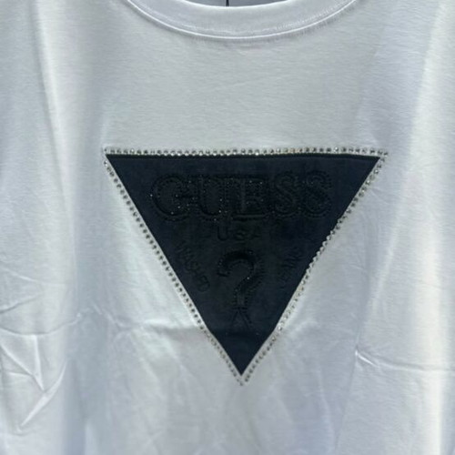 Guess women's T-shirt, cotton, white, sizes S-XL