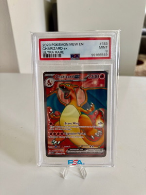 Charizard ex (MEW 183) PSA 9 κάρτα pokemon καινούργιο
