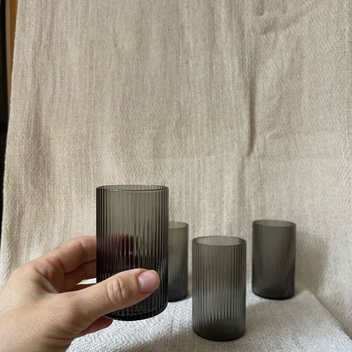 Ripple glasses Ferm Living smoke color new