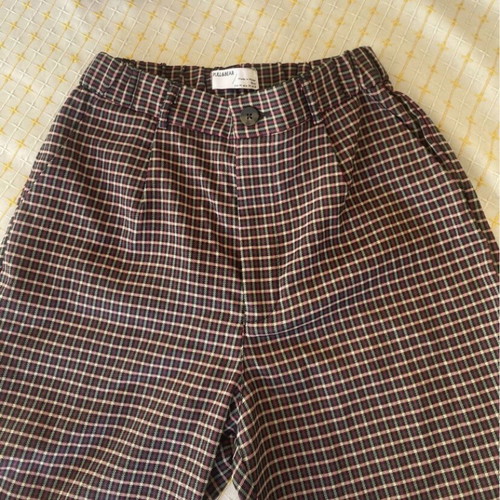 Pull&Bear checked trousers size M like new