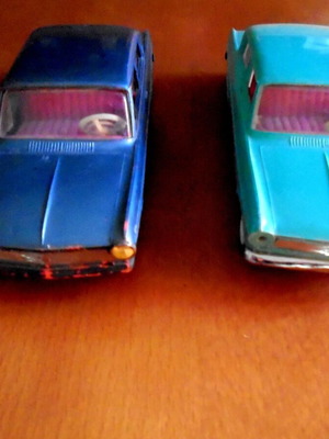 Τσίγκινα αυτοκίνητα Opel Kadett μεταχειρισμένα, σετ 2 τεμαχίων