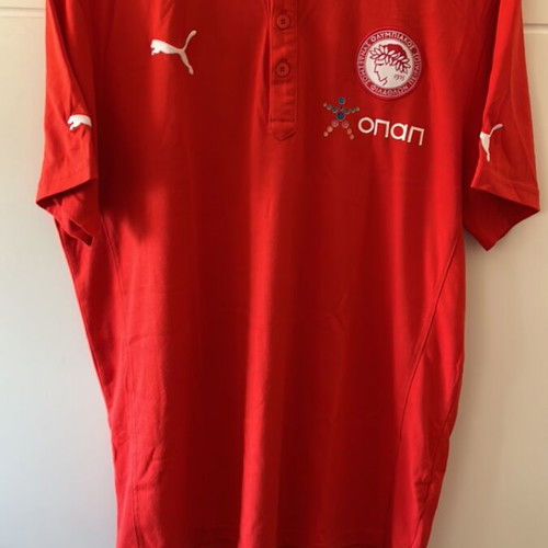 Olympiacos training shirt used, size large, football