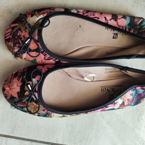 Ballet flats used, size 37, multicolor