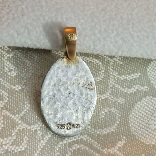 Lalaunis A21 silver gold 925 18K used with 18K solid gold clasp
