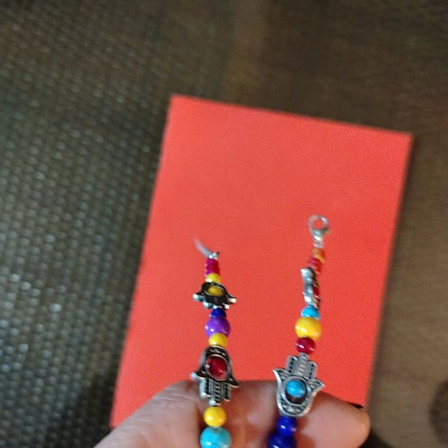 Ethnic bracelets new, colorful, set of 2 pieces