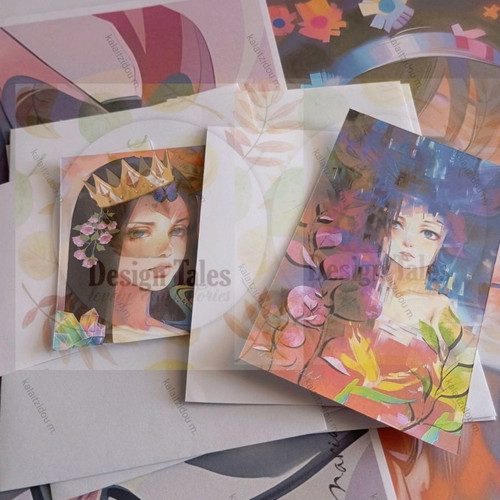 Card postal new, set of 4 pieces with envelopes
