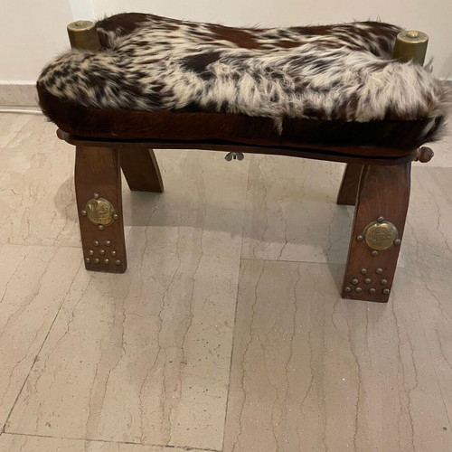 Leather Long Stool retro 70s, like new