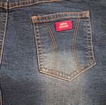 Denim skirt like new, elastic fabric, size M