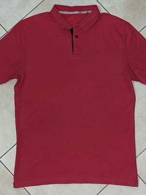Calvin Klein Polo Shirt red classic fit size M like new