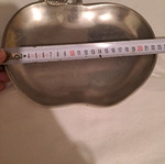 Large apple-shaped plate used