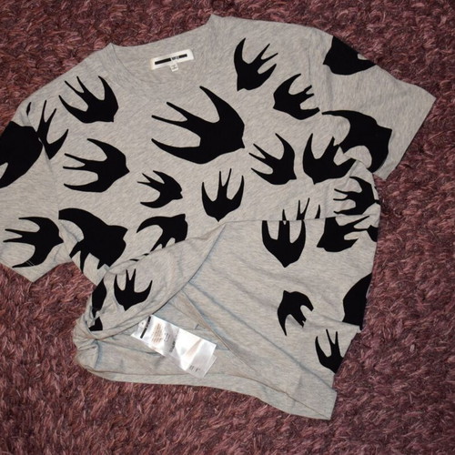 MCQ by Alexander McQueen Signature Swallow T-shirt men size M like new