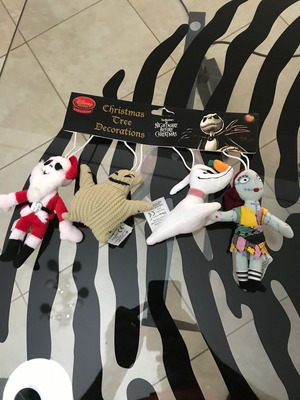 Σετ 4 στολιδιών Nightmare Before Christmas Disney Store καινούργιο