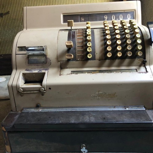 Vintage electric cash register