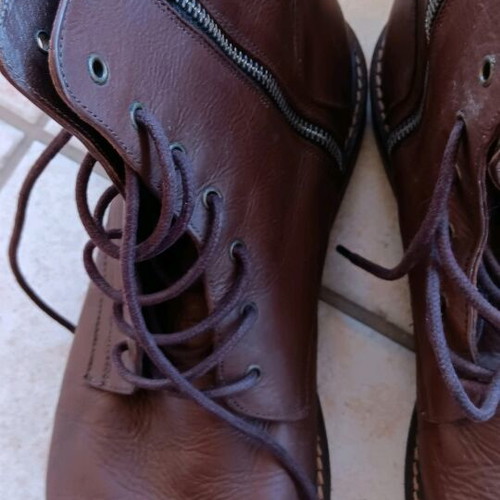 Kricket leather men's ankle boots brown used, size 43-44