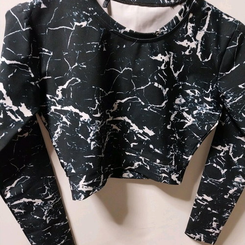 Sports Shirt size M with Marble Pattern new