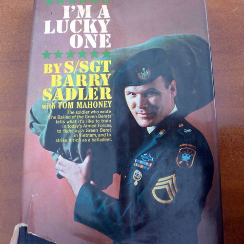 Book I'm a lucky one by Barry Sadler used, Vietnam War