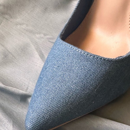 Deezee Blue Pumps New With Thin High Heel 12 cm