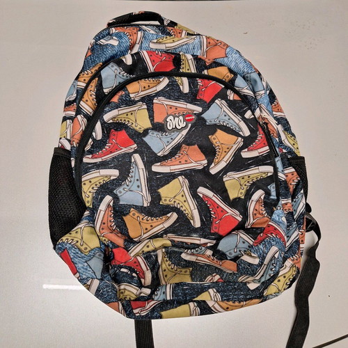 Lyc school bag used with three compartments and soft back
