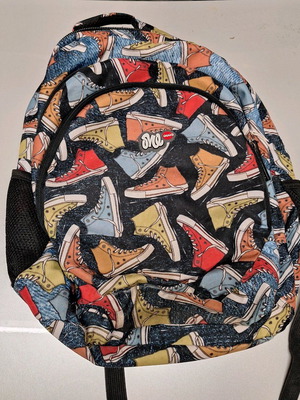 Lyc school bag used with three compartments and soft back
