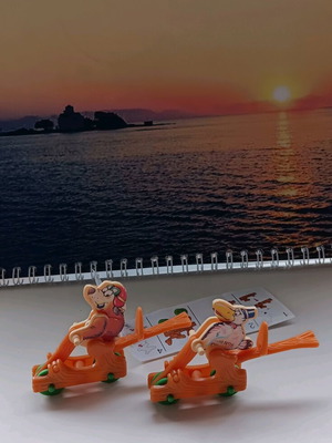 Crazy Scooter Kinder used, collection of 2 characters