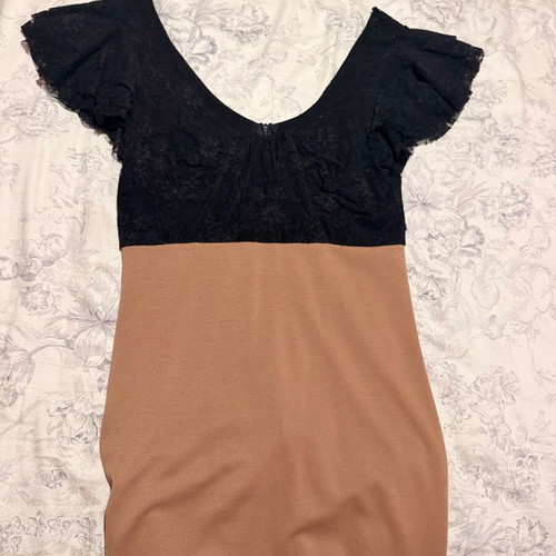 Midi dress Zic Zac like new, size M, black and beige