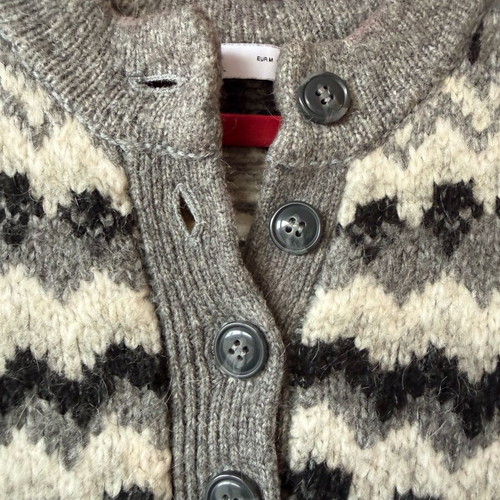 Zara jacquard knitted sweater like new with alpaca