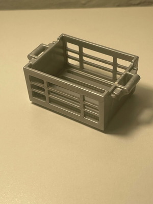 Playmobil large crate with grilles like new, gray