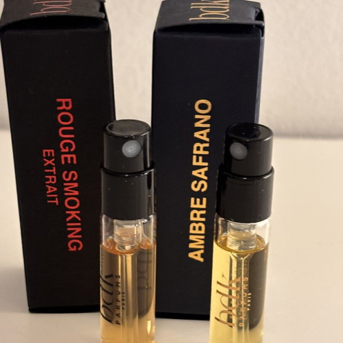 BDK Parfums Rouge Smoking Extrait & Ambre Safrano tester samples new